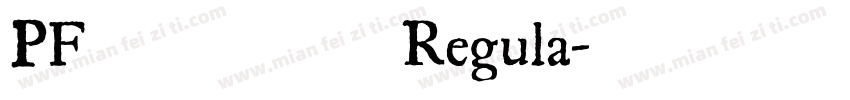PF斗鱼追光体 Regula字体转换